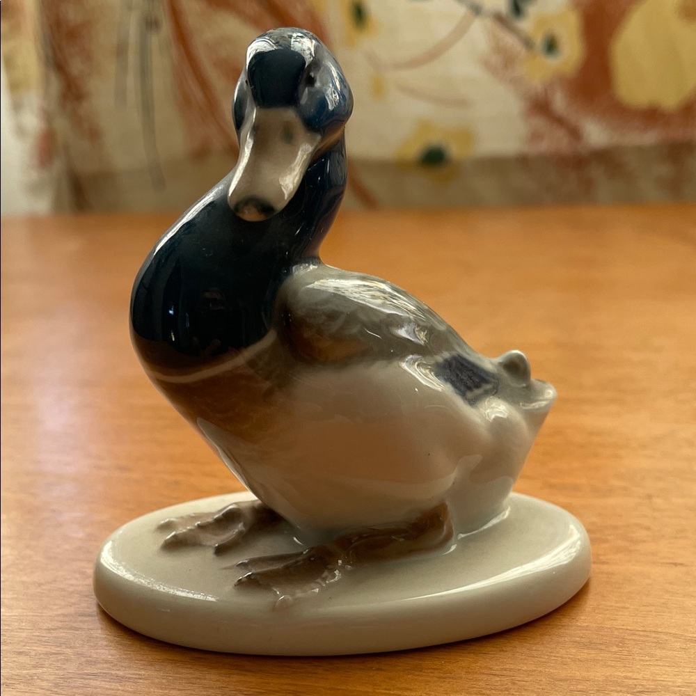 Vintage Rosenthal Germany Porcelain Mallard Duck Figurine Hand Painted
